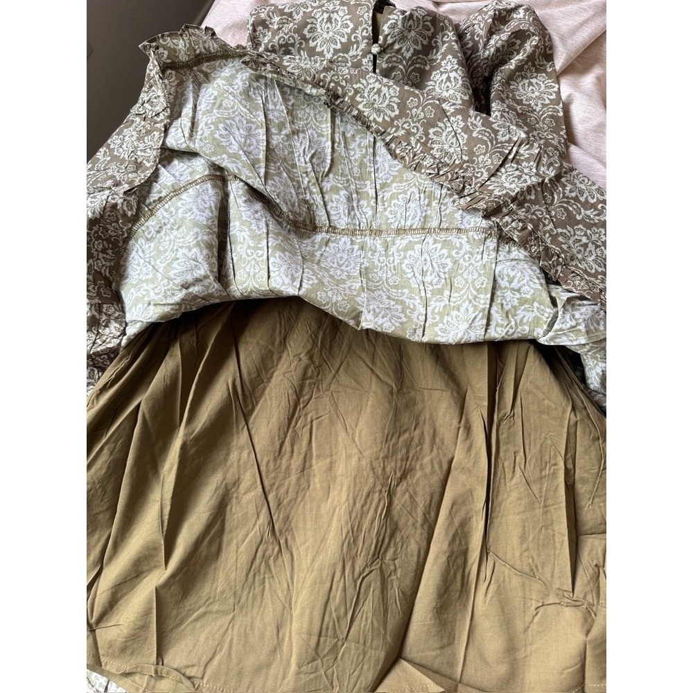 tuckernuck hyacinth house russell mini dress moss olive, women size medium - Picture 6 of 10